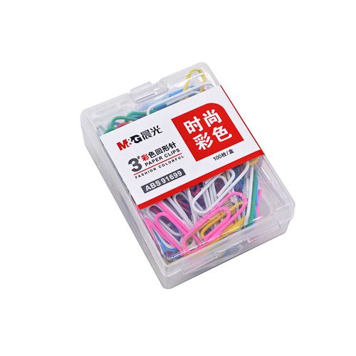 M&G Colorful Paper Clip 3# 100pcs