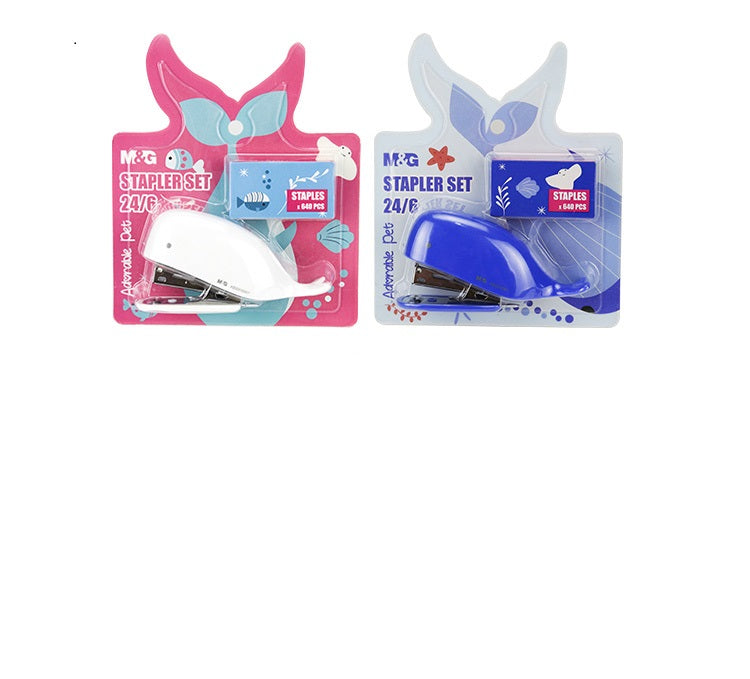 M&G  Whale Design Stapler Set 24/6