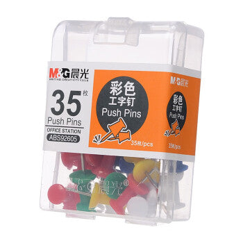 M&G Colorful Push pins package 35pcs