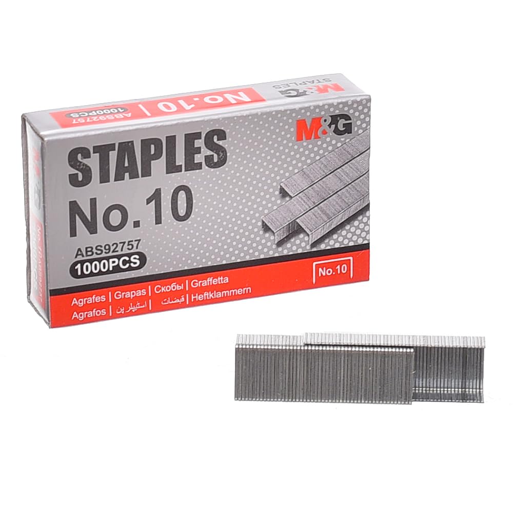 M&G No.10 Staples 1000Pcs