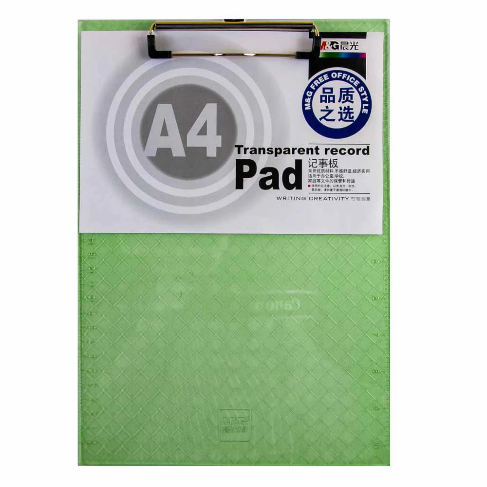 M&G A4 Colored transparent Clip Board