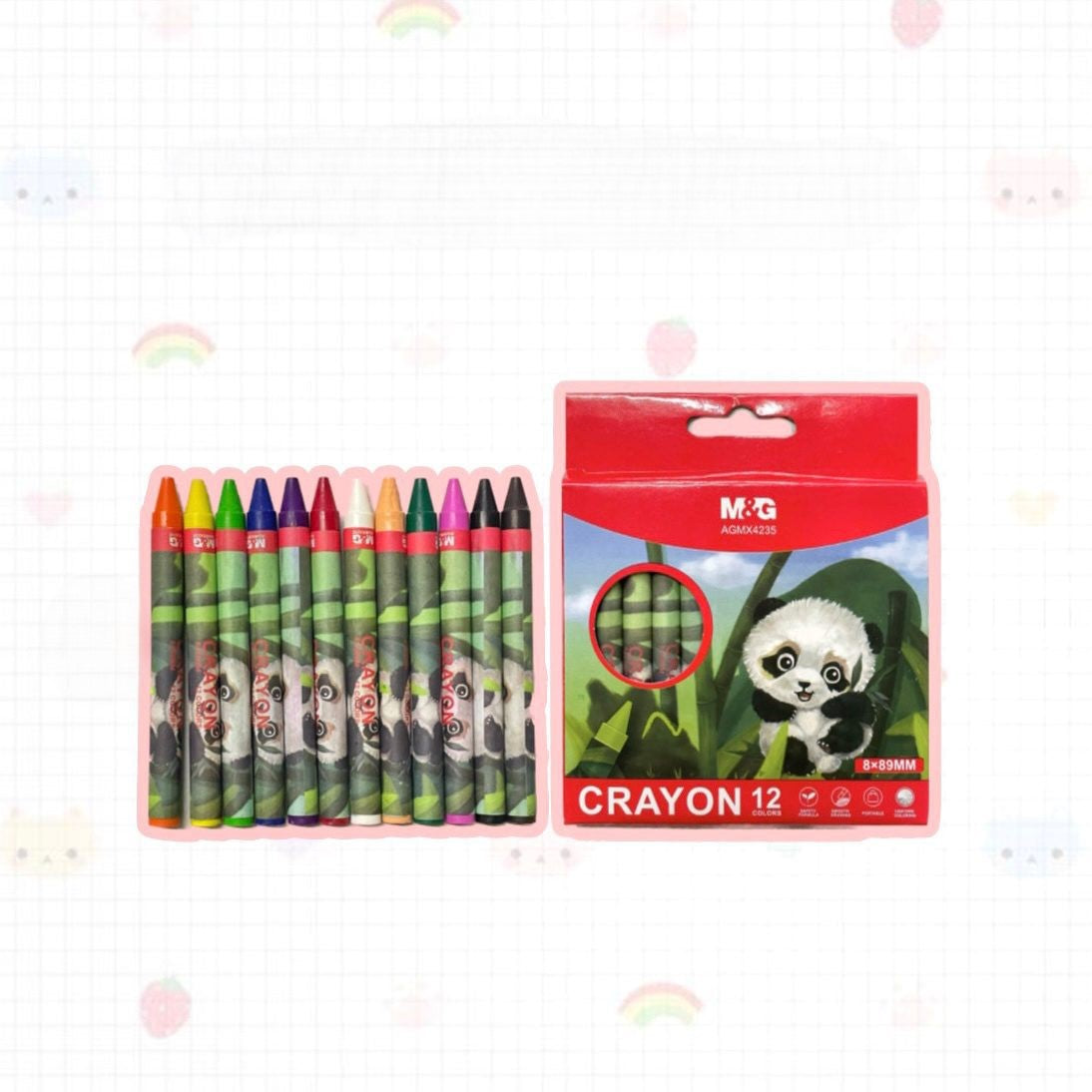 M&G Crayon Small Round 12 Colors