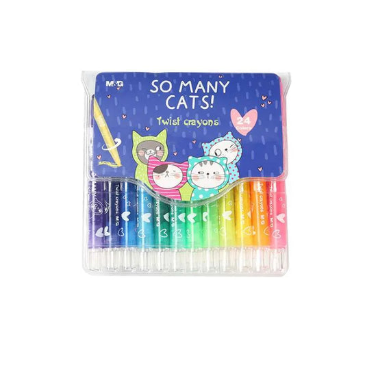 M&G SMC Twistable Crayon 24 Colors