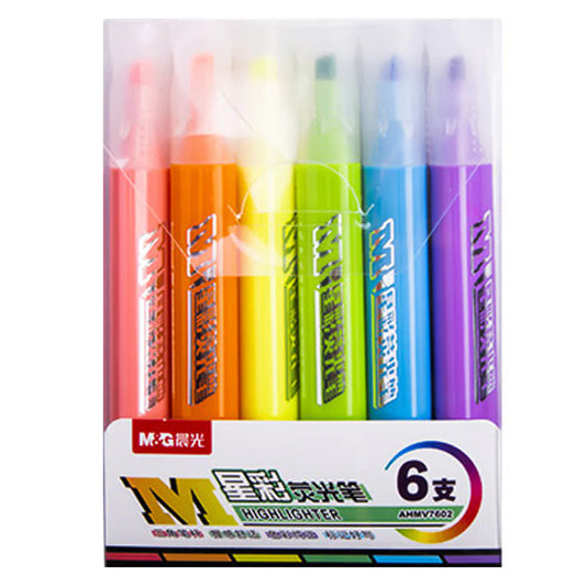 M&G Triangle Jumbo Highlighter 6Colors Set