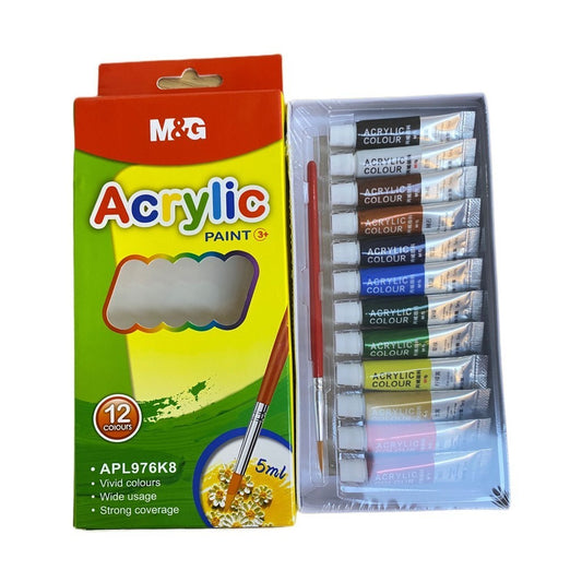 M&G Acrylic Paint 12C-5Ml