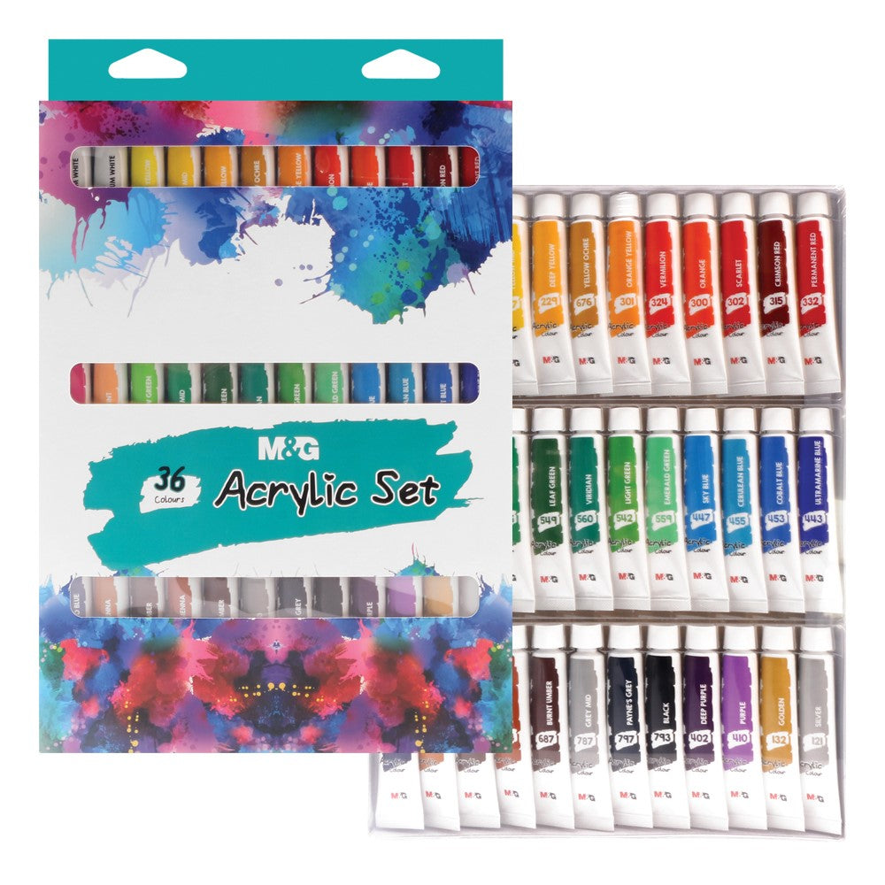 M&G Acrylic Paint Set 36C-12Ml