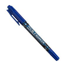 M&G permanent marker double tips blue