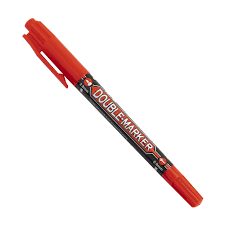 M&G permanent marker double tips red