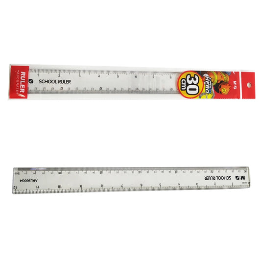 M&G SUPERHERO Plastic Ruler 30Cm