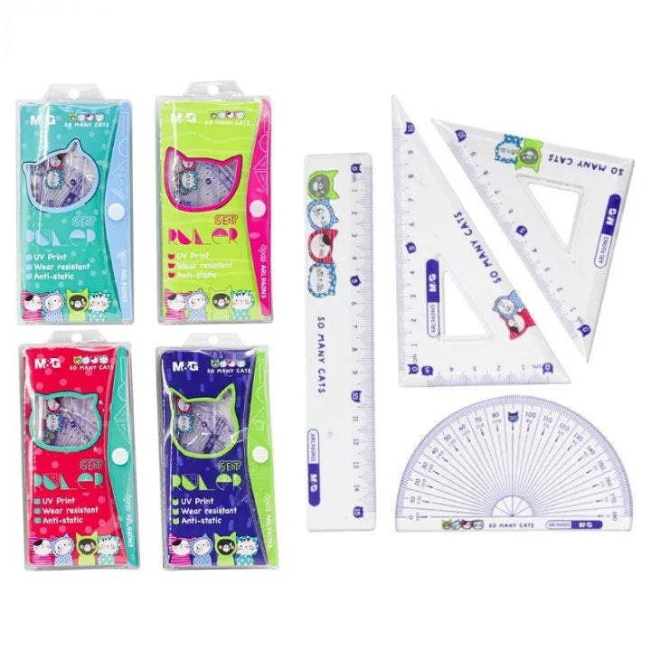 M&G SMC Ruler Set 4Pcs