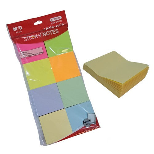 M&G Sticky Notes 100 Sheets 8C 76X76Mm