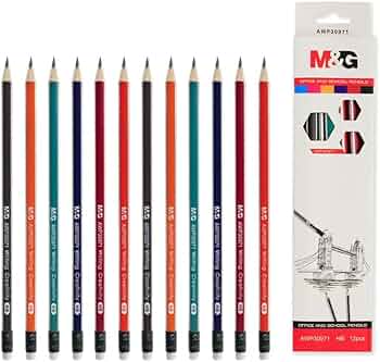 M&G Pencil With Eraser Triangle HB (12pcs)