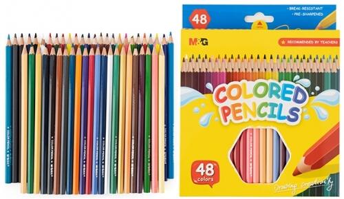 M&G Color Pencil 48 Colors Flat Box Package