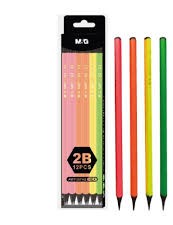 M&G Black Wood Pencil WithoutEraser Hexagon 2B (12pcs)