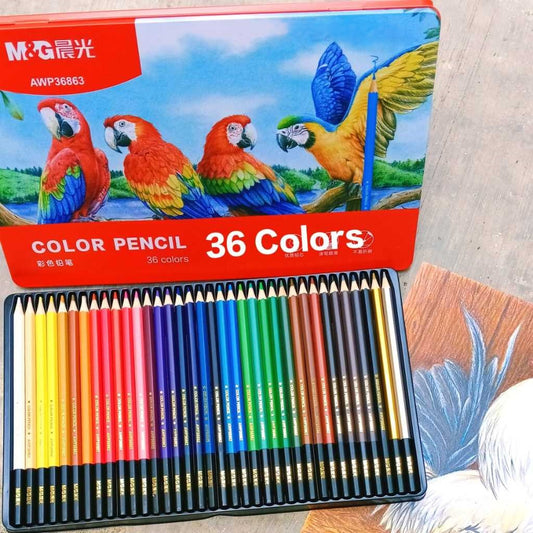 M&G Color Pencil 36C Metal Box Package