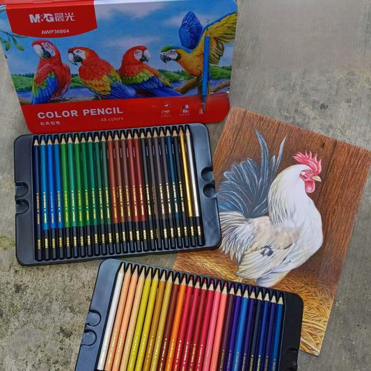 M&G Color Pencil 48C Metal Box Package