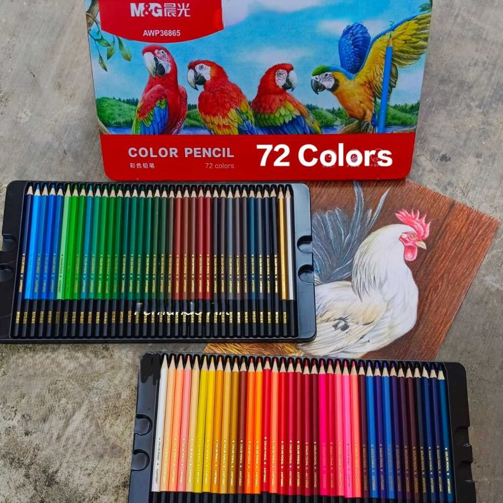 M&G Color Pencil 72C Metal Box Package