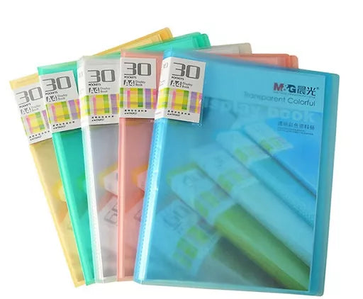 M&G A4 translucent Display Book 30pockets