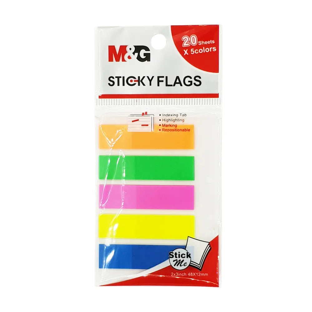 M&G Sticky Flags 20 Sheets 48X12Mm