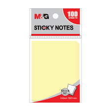 M&G Sticky Notes 100 Sheets Yellow Color 76X51Mm