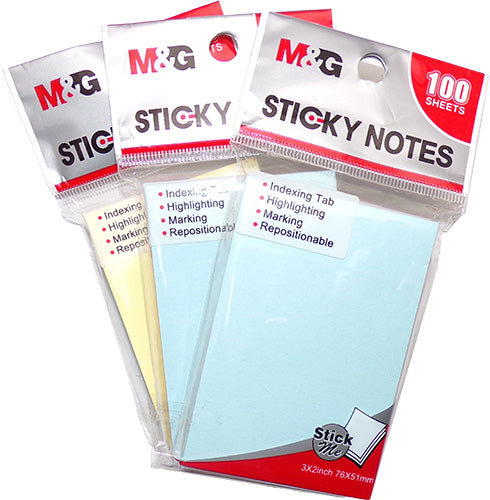 M&G Colorful Sticky Notes 100 Sheets 4C 76X51Mm