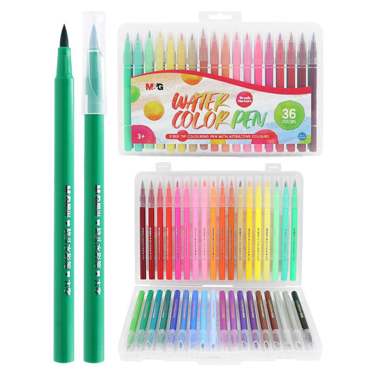 M&G Soft Brush Water Color Pen Washable 36 Colors EN